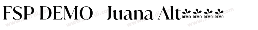 FSP DEMO   Juana Alt字体转换